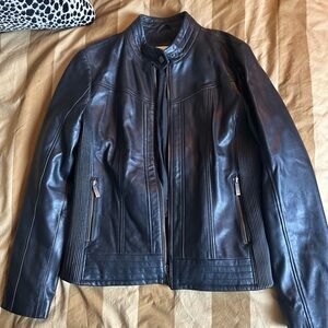 Michael Kors Black Leather Jacket